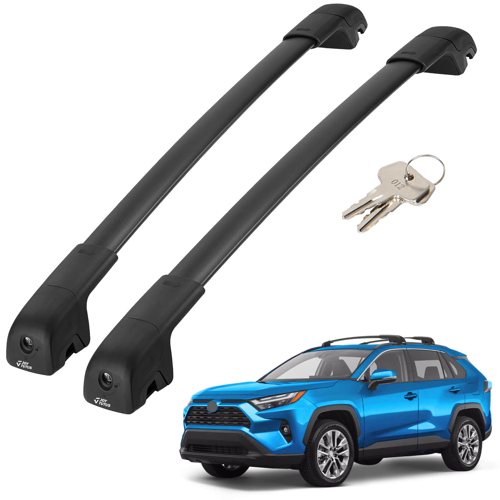 Lockable Roof Rack Cross Bars Compatible with RAV4 Adventure/TRD Off-Road 2019-2024