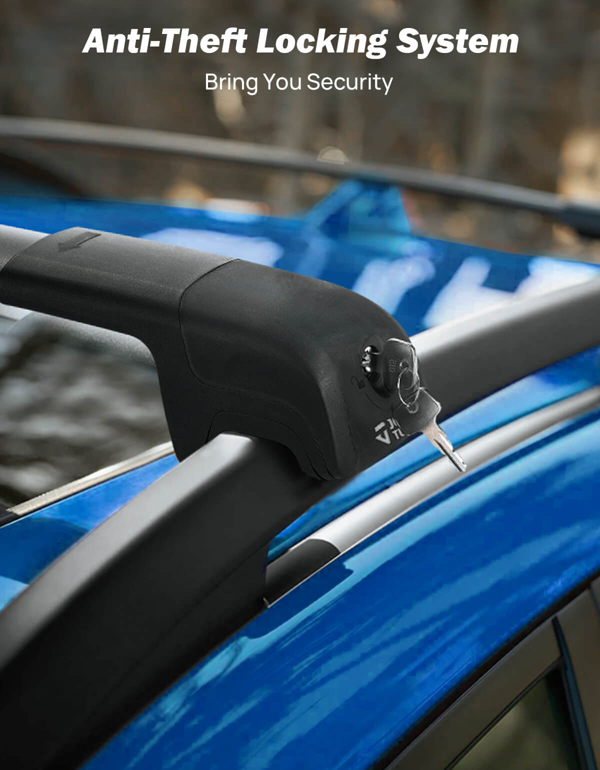 Lockable Roof Rack Cross Bars Compatible with RAV4 Adventure/TRD Off-Road 2019-2024