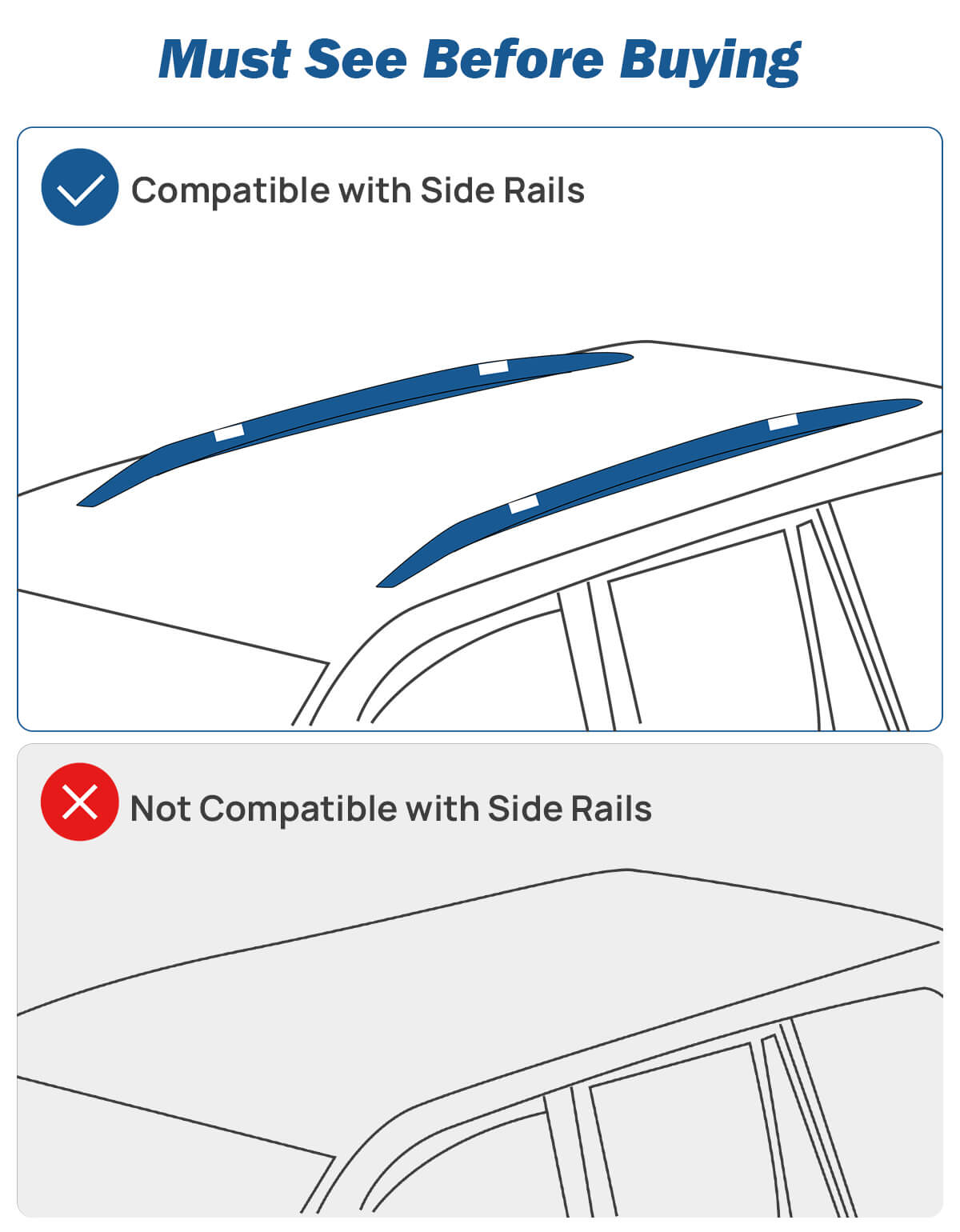 Lockable Roof Rack Cross Bars Compatible with RAV4 Adventure/TRD Off-Road 2019-2024