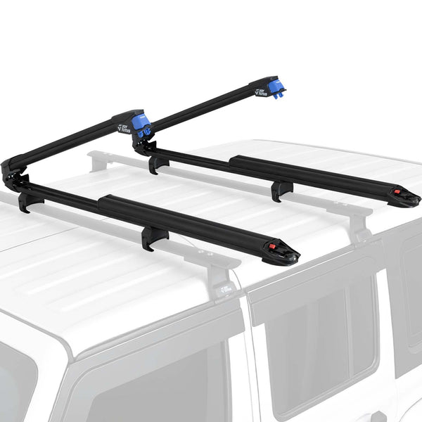 Sliding Ski & Snowboard Roof Rack, Lockable Carrier for 6 Pairs of Skis or 4 Snowboards