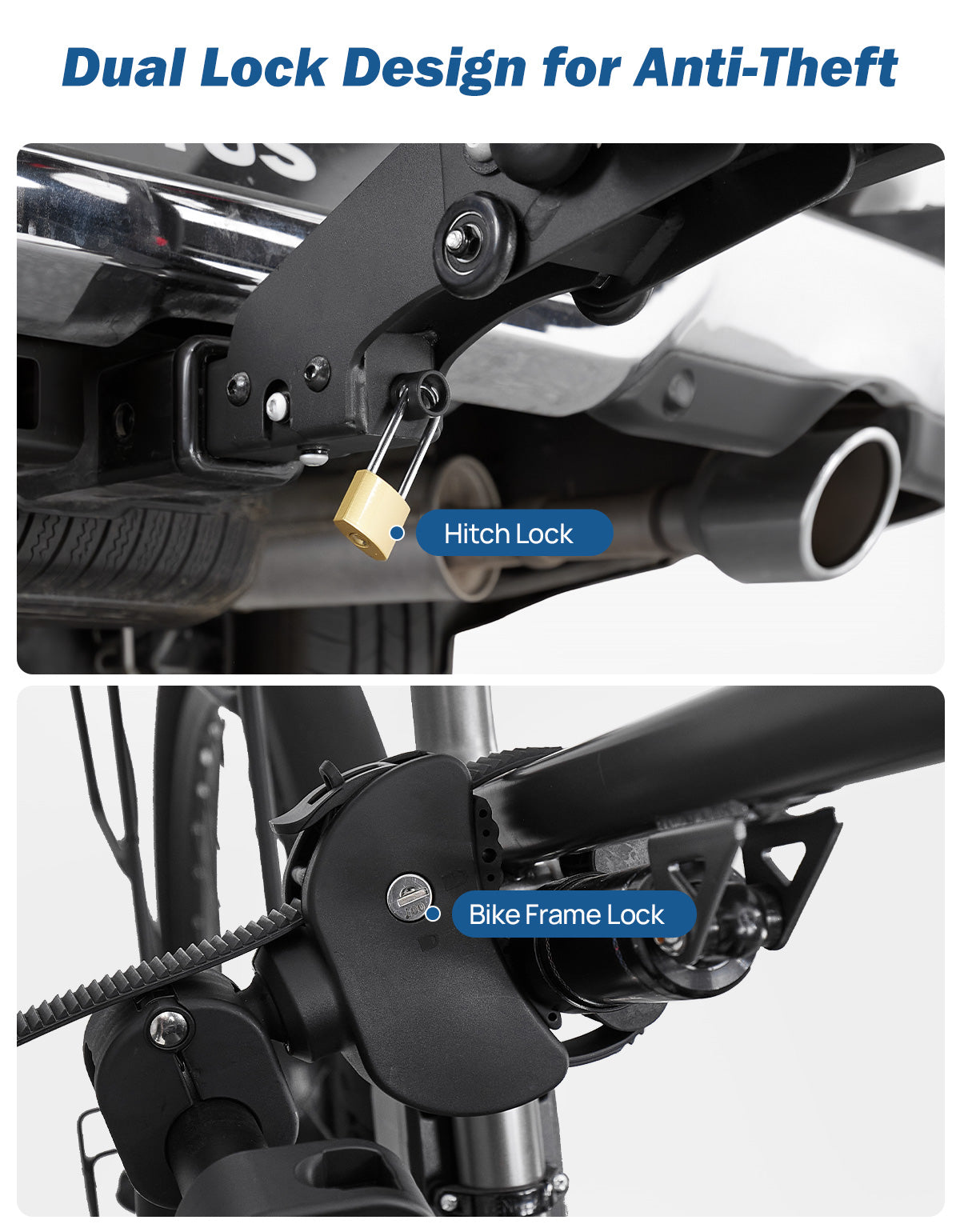 Hitch EBike Rack with Ramp for 2 E-Bikes