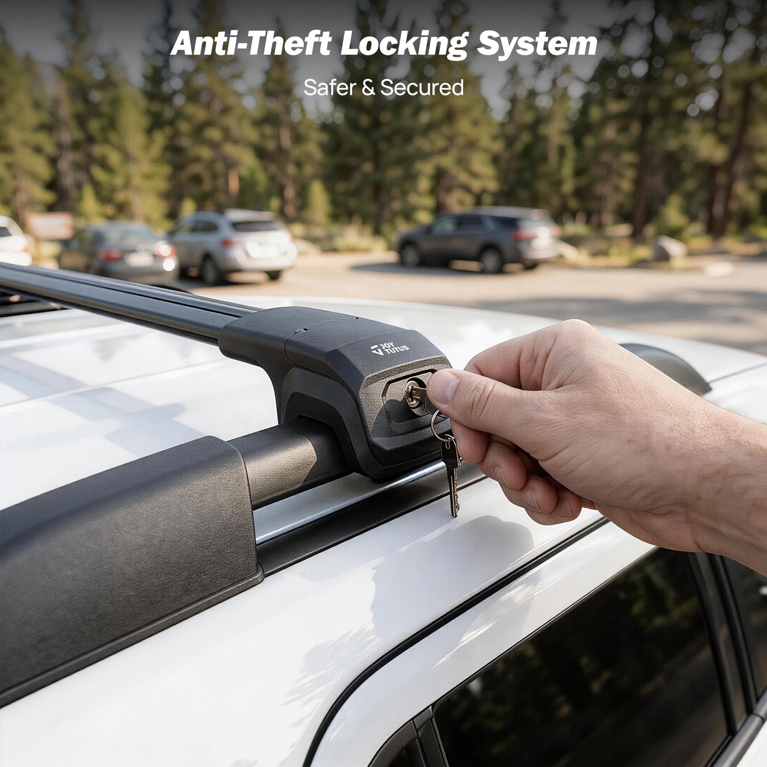 Ford Bronco Sport On Road (2021–2026) Roof Rack Cross Bars – Lockable Aluminum