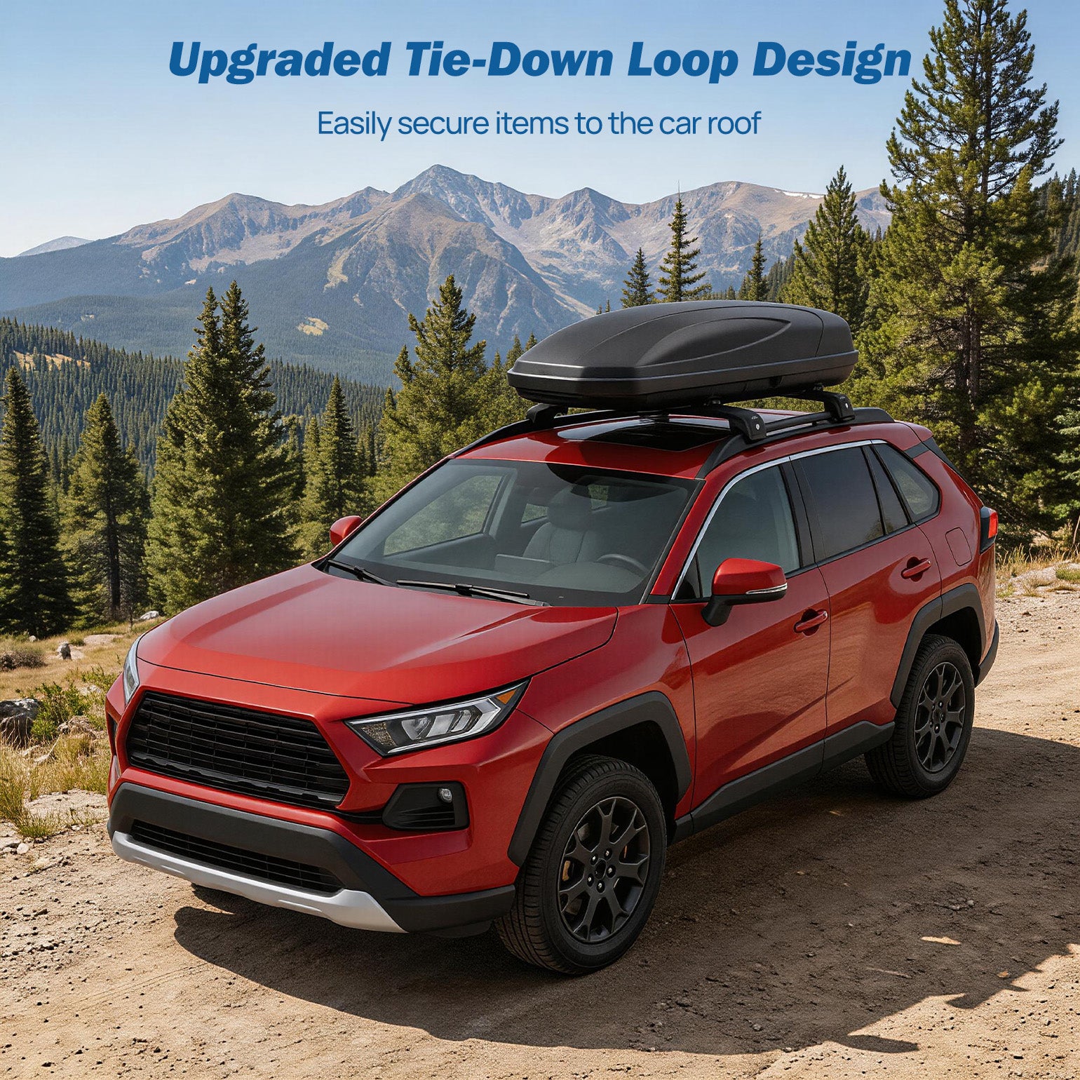 Toyota RAV4 Adventure & TRD Off-Road (2019–2025) Roof Rack Cross Bars – Lockable Aluminum