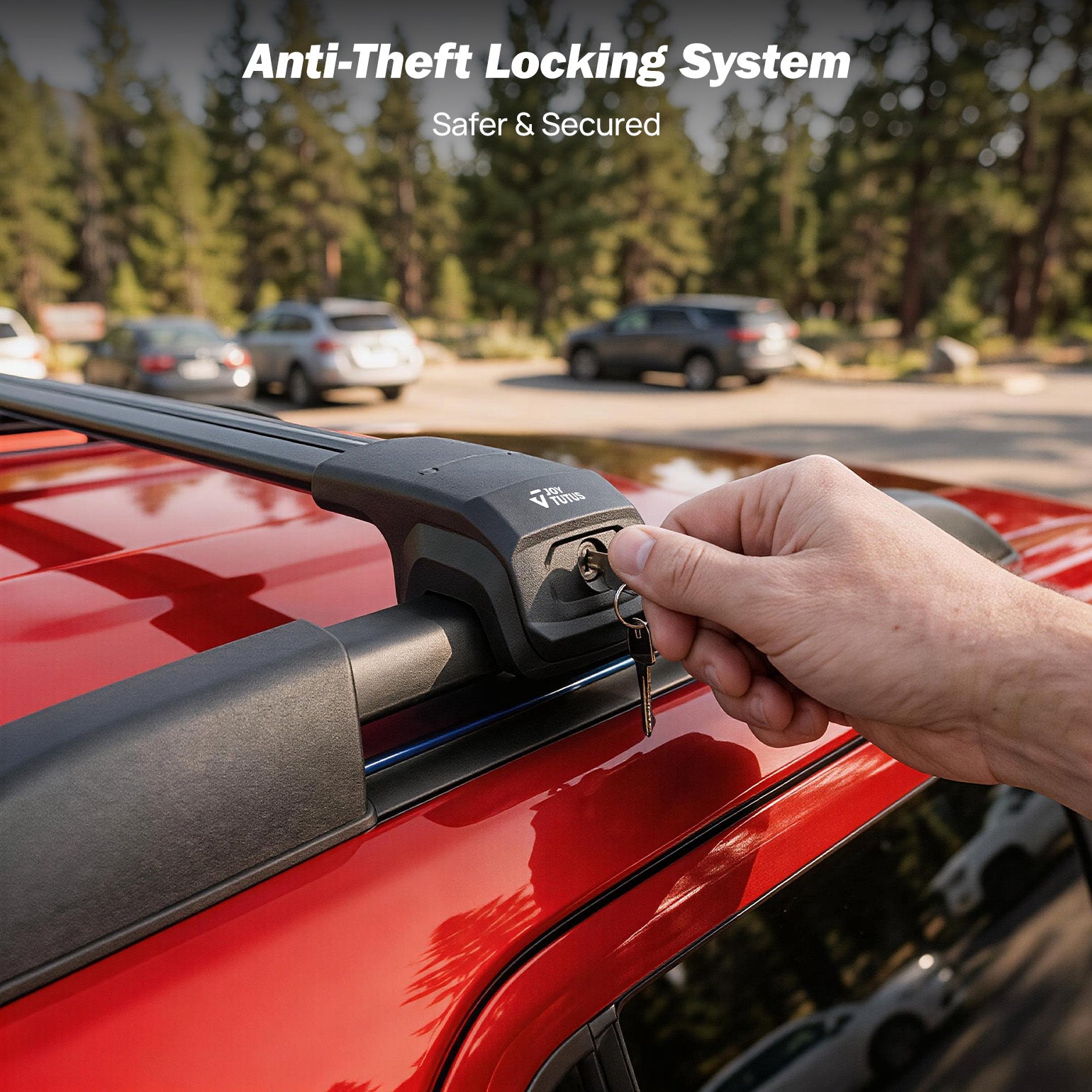 Toyota RAV4 Adventure & TRD Off-Road (2019–2025) Roof Rack Cross Bars – Lockable Aluminum
