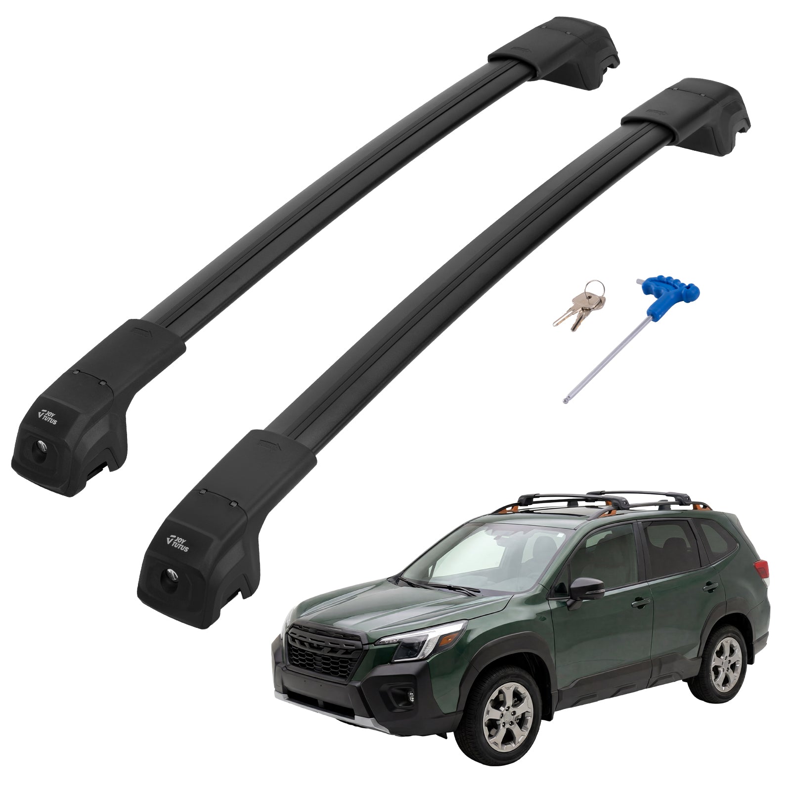 Subaru Forester Wilderness (2022–2024) Roof Rack Cross Bars – Lockable Aluminum