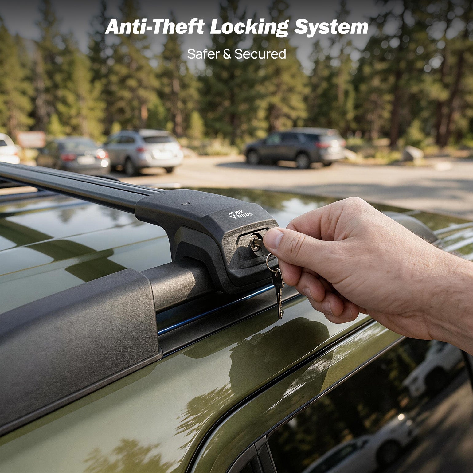 Subaru Forester (2014–2026) Roof Rack Cross Bars – Lockable for Raised Rails
