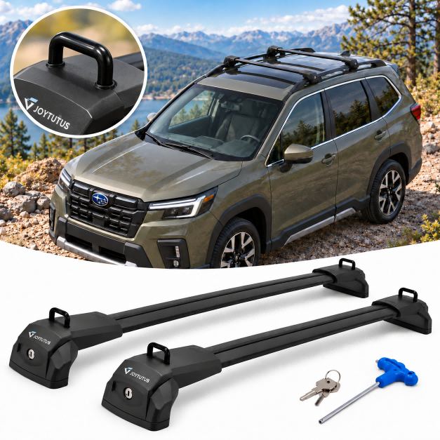 Subaru Forester (2022–2025) Roof Rack Cross Bars – Lockable for Raised Rails