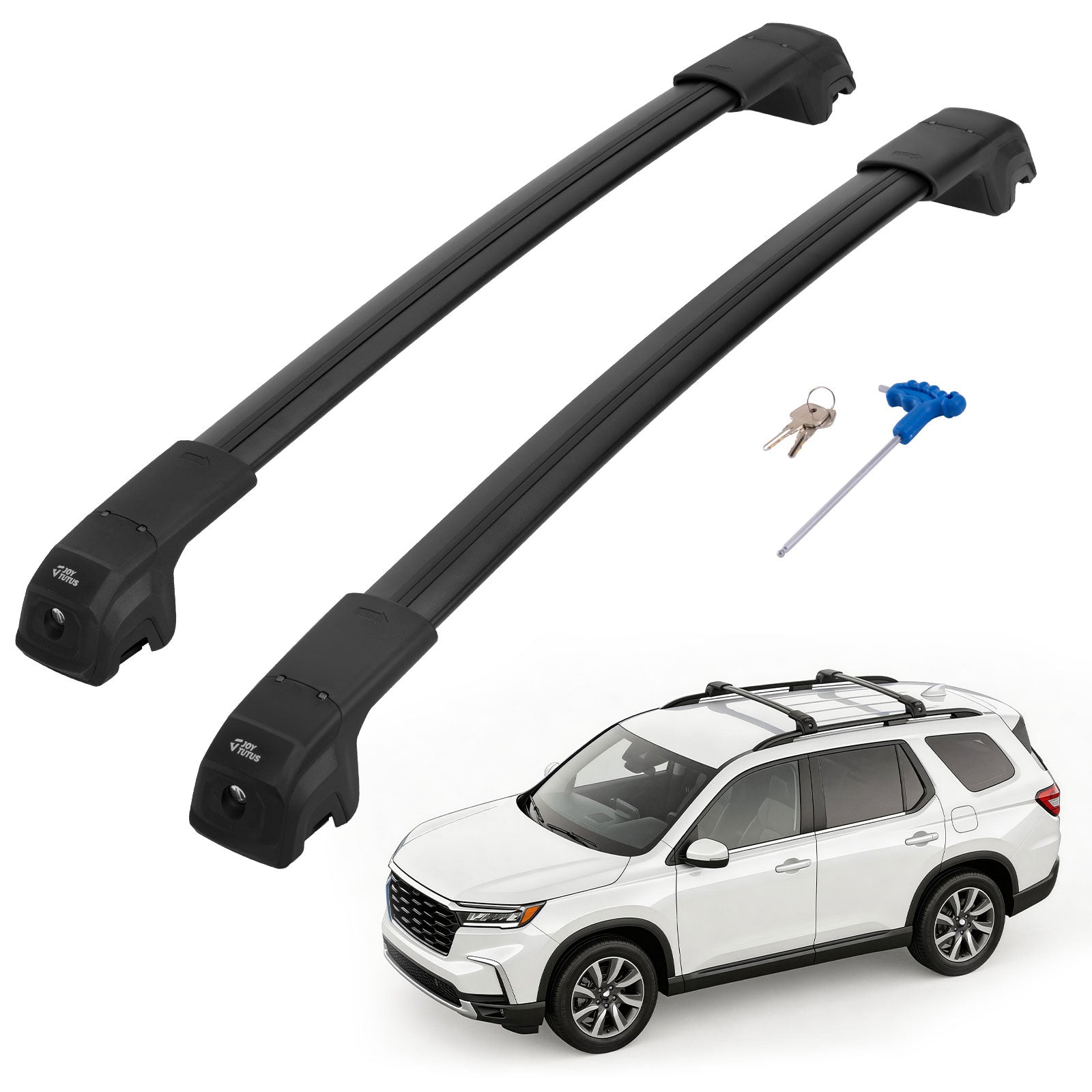 Honda Pilot (2023–2026) Roof Rack Cross Bars – Lockable Aluminum (Elite, Touring, TrailSport)