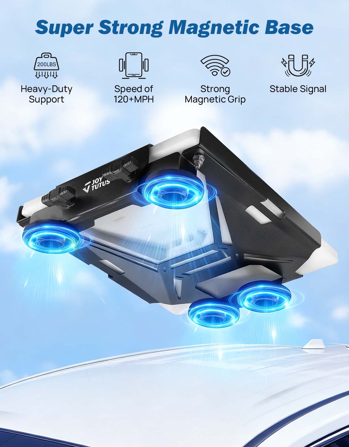 Starlink Mini Magnetic Car Mount for Steel Roofs & Hoods