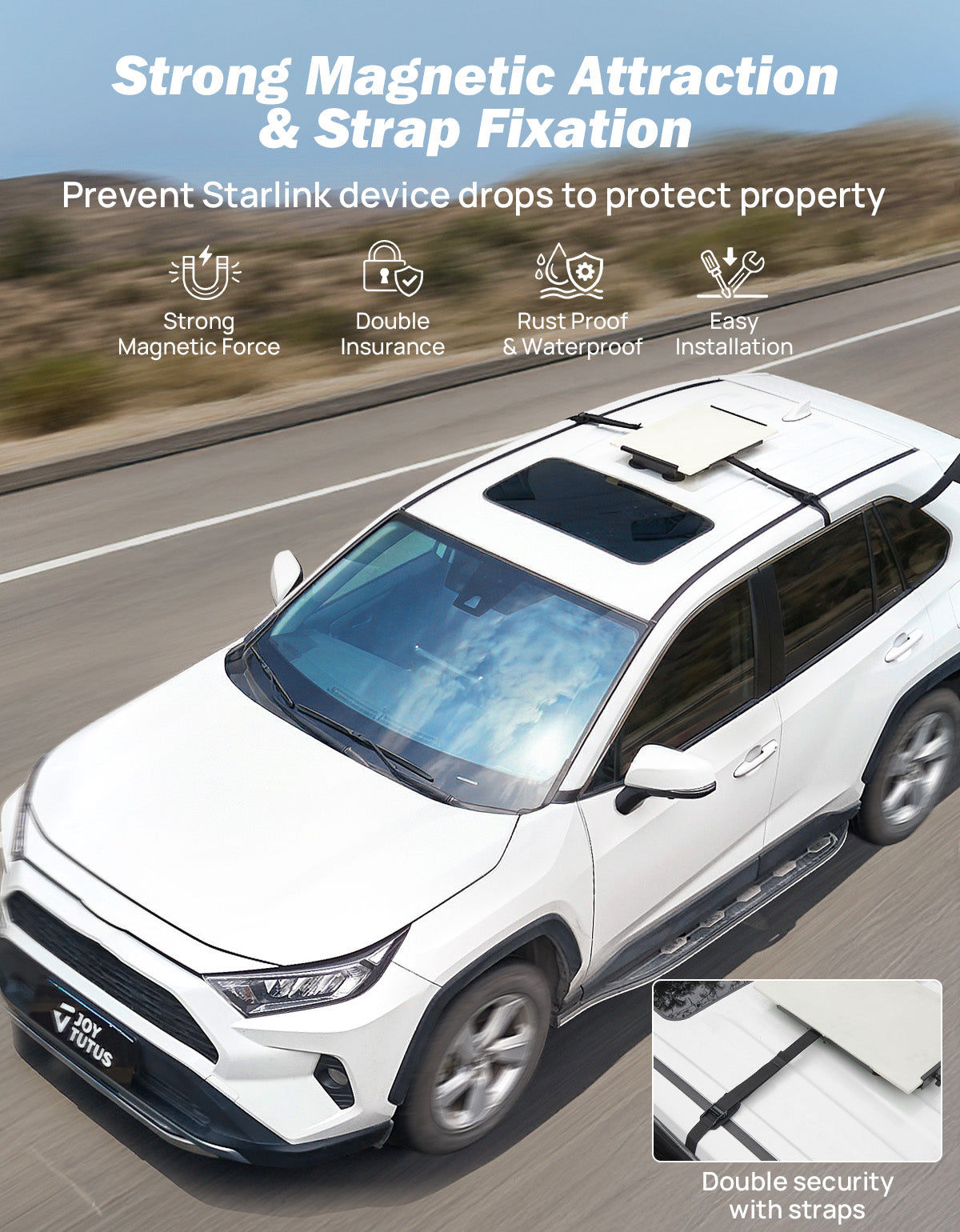 JOYTUTUS Starlink Gen 3 Magnetic Mount for Car Roof