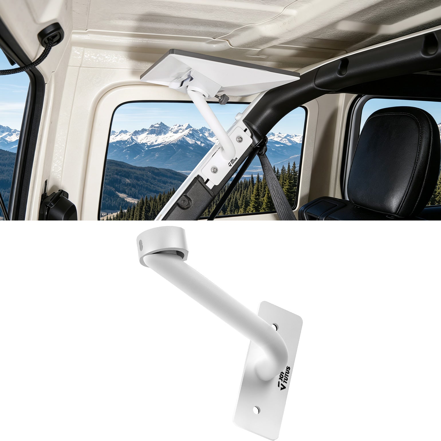 Starlink Mini Interior Mount for Jeep Wrangler JLU 4-Door (2018–2026) Hard Top