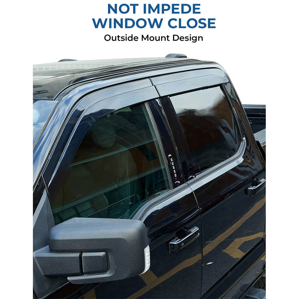 Low Profile Vent Visor Compatible with F150