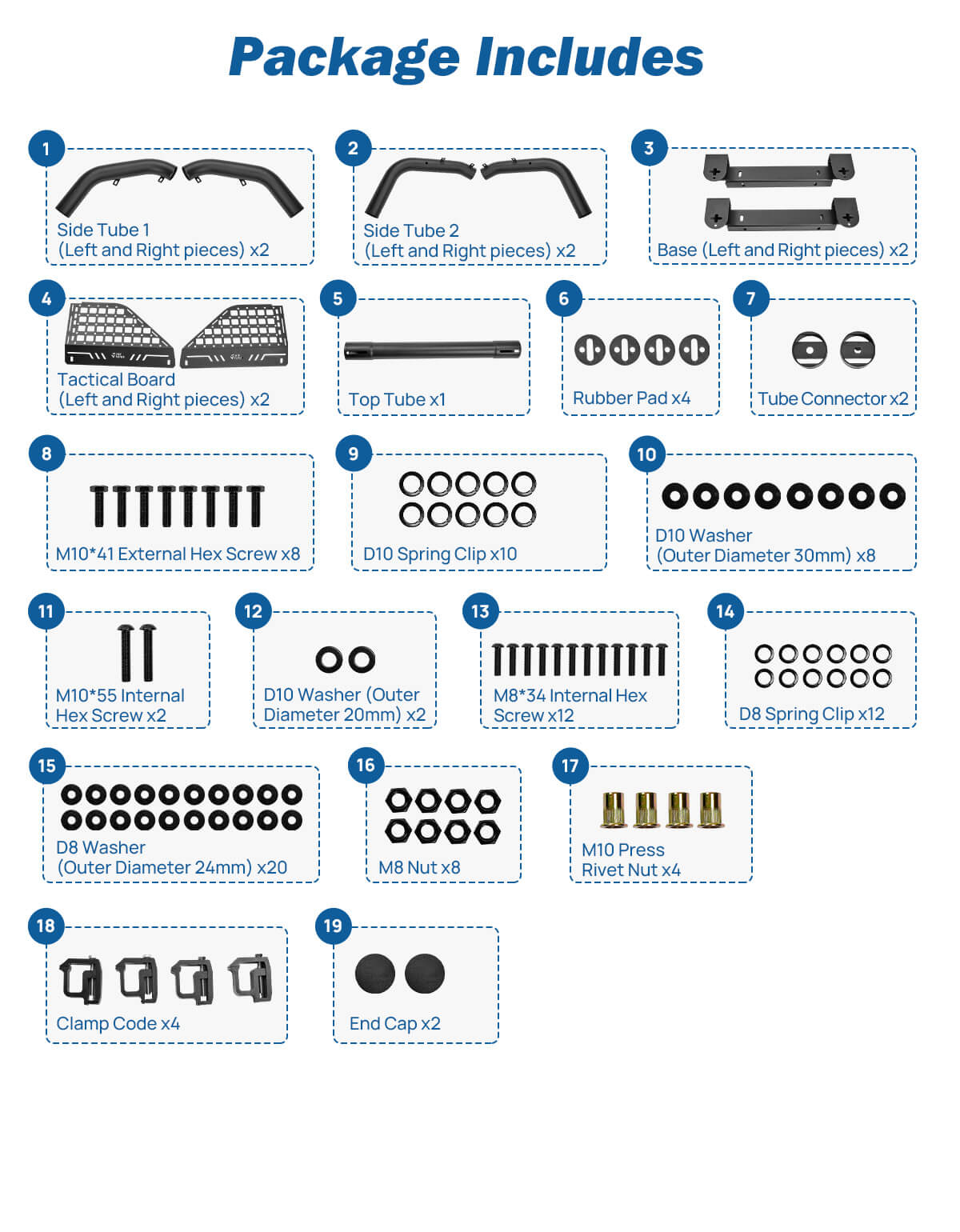 Adjustable Roll Bar for Full-Size Truck