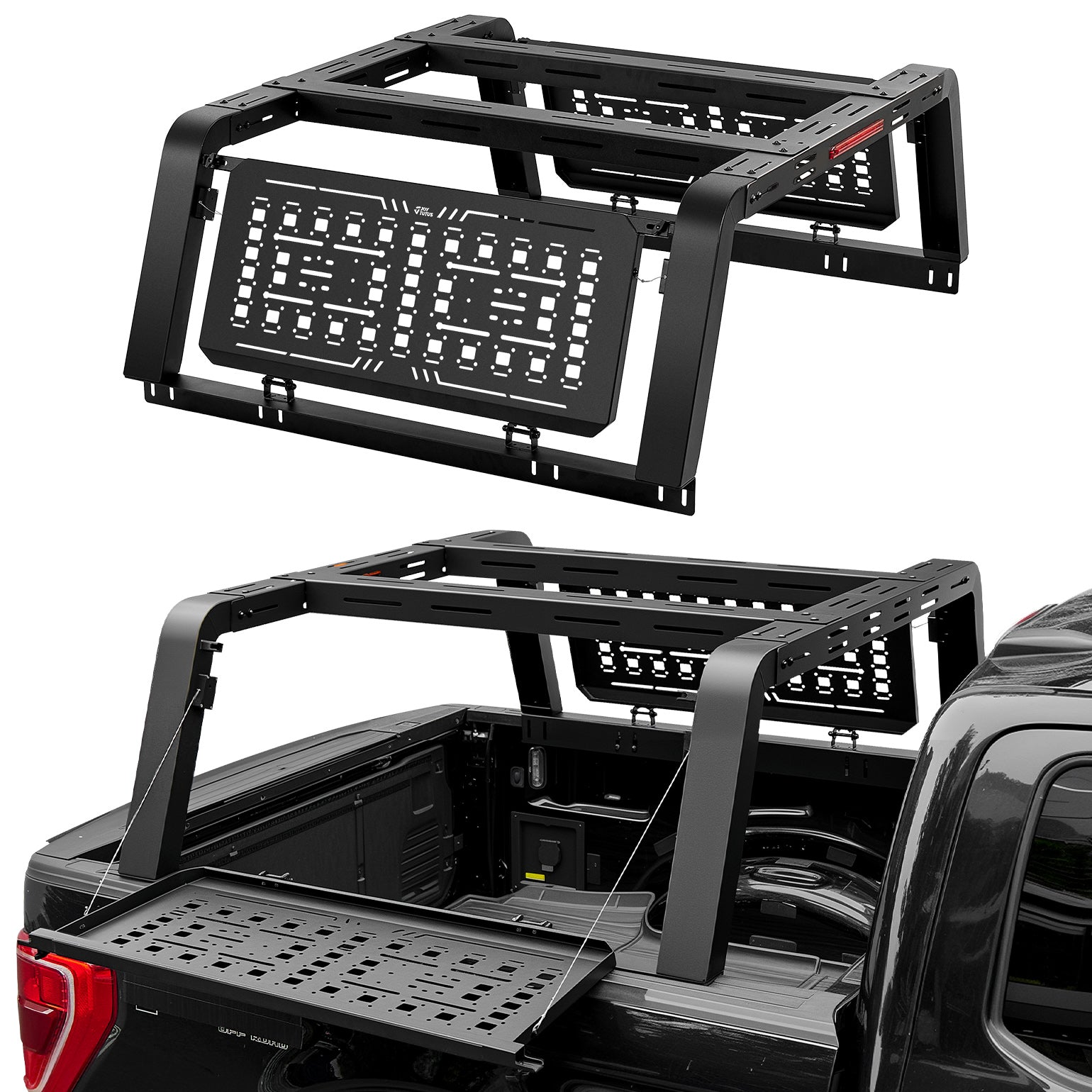 Tactical Fold-Down Rack | MOLLE Overland Rack for Full-Size Trucks