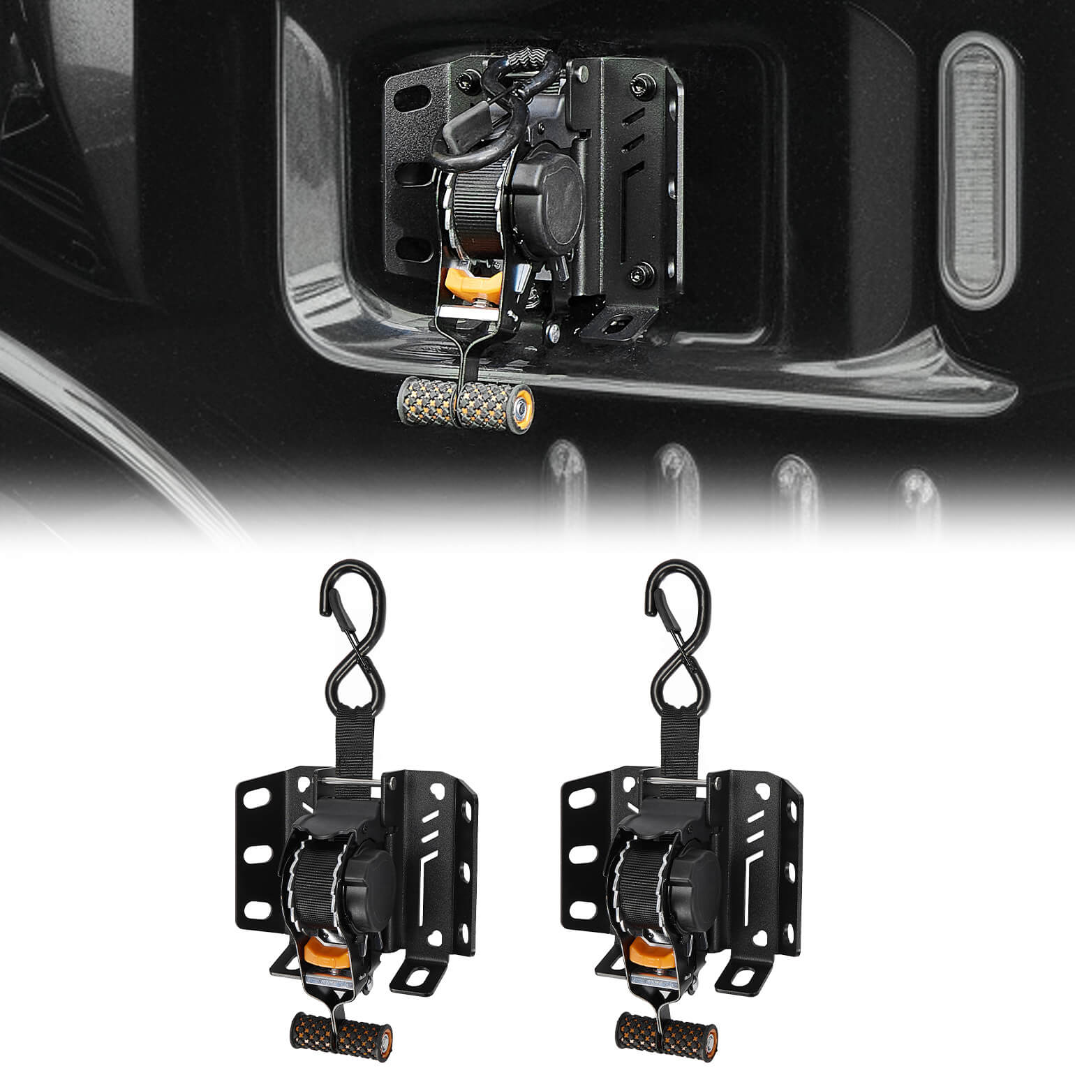 Retractable Ratchet Straps for Ford F-150 2015–2026, 2-Pack