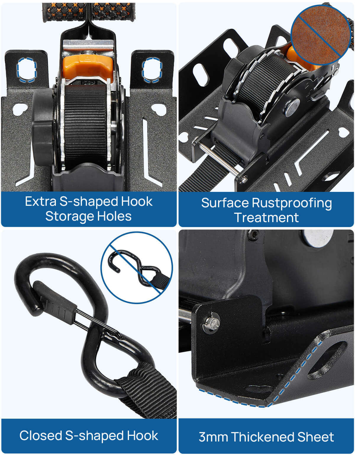 Retractable Ratchet Straps for Ford F-150 2015–2026, 2-Pack