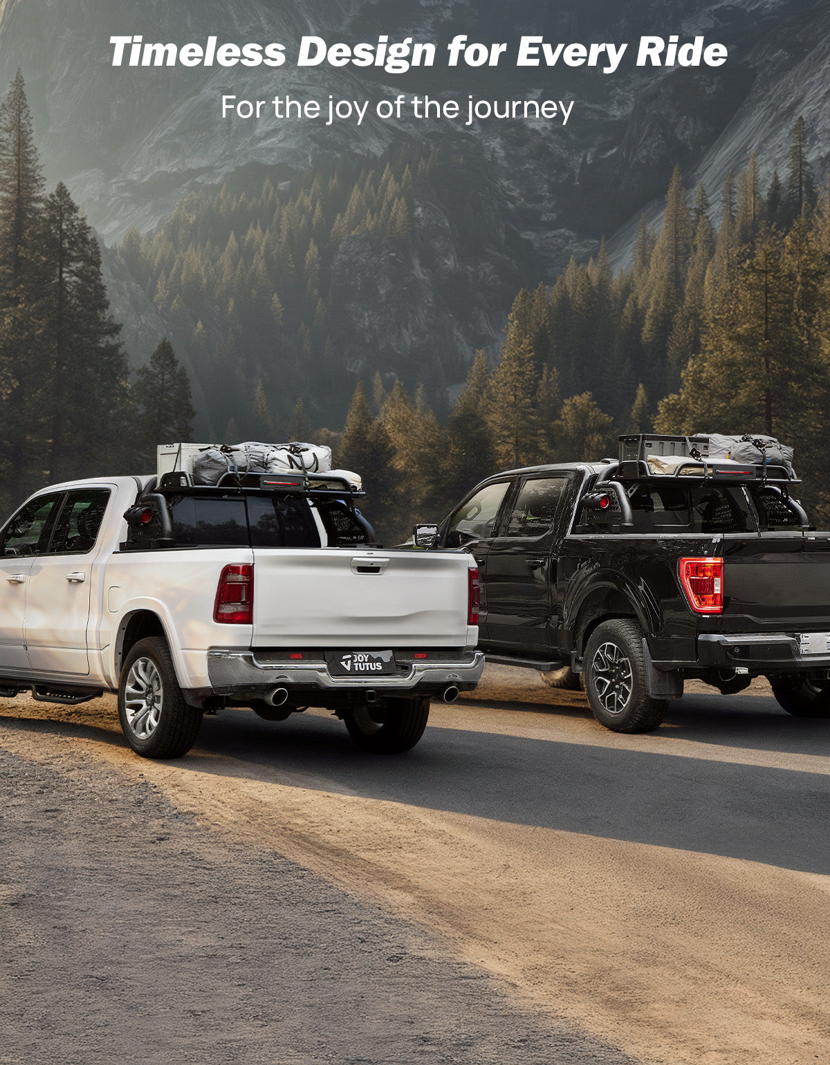 Full-Size Truck Roll Bar with Cargo Basket & Brake Light – Chase Rack