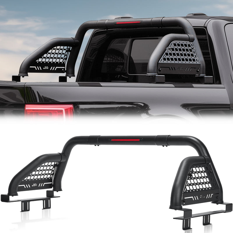 Full-Size Truck Roll Bar with Brake Light – Fits F150, Silverado, Ram & Tundra