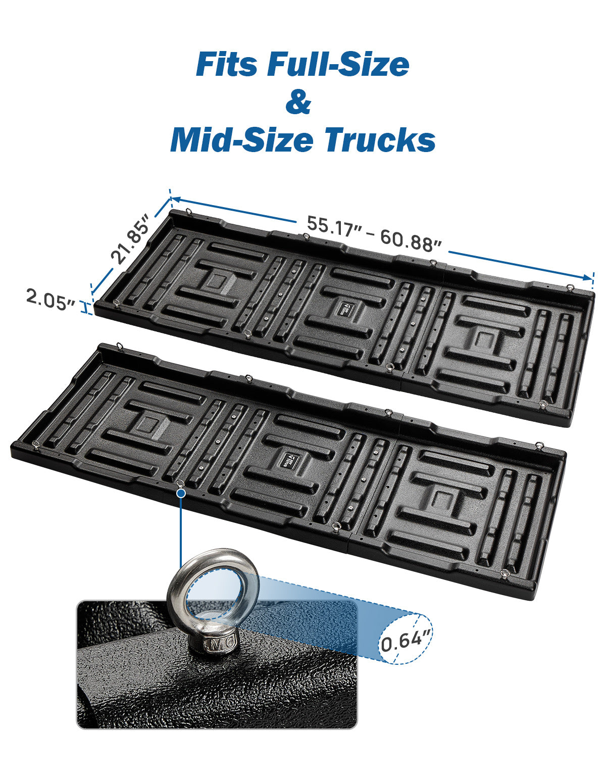 350LB Adjustable Slide-Out Truck Bed Organizer Tray