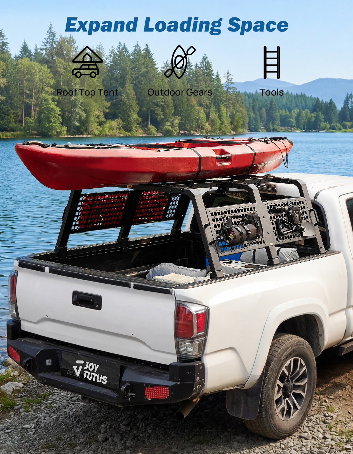 Mid-Size Overland Bed Rack for Tacoma, Gladiator & Ranger