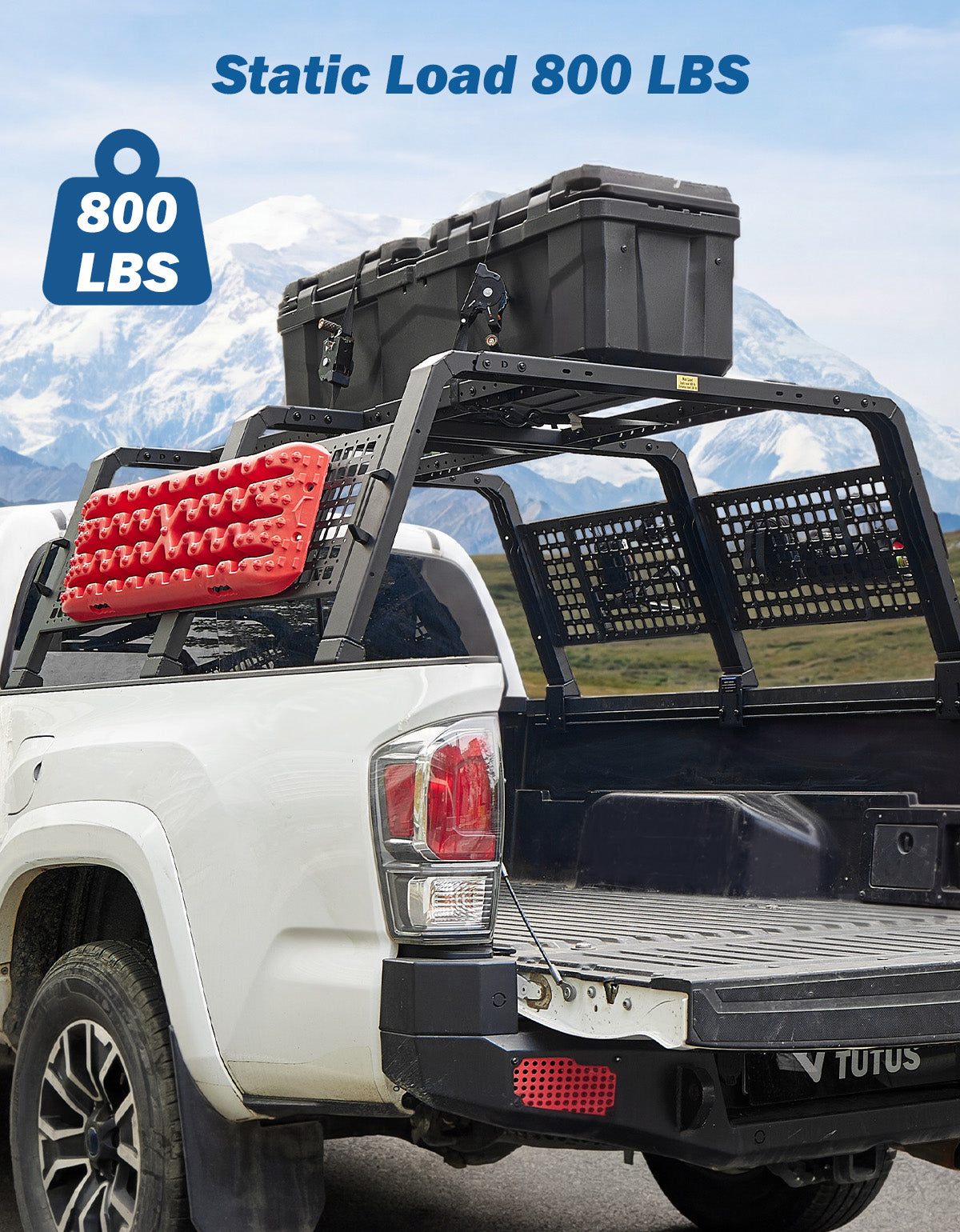 Mid-Size Overland Bed Rack for Tacoma, Gladiator & Ranger