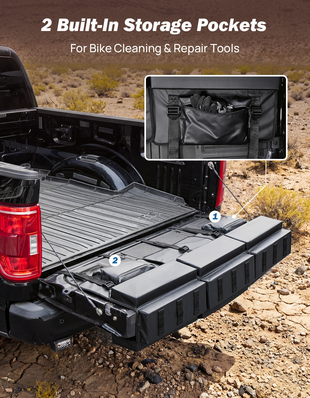 Modular Tailgate Bike Pad for Trucks – Holds 4–9 Bikes