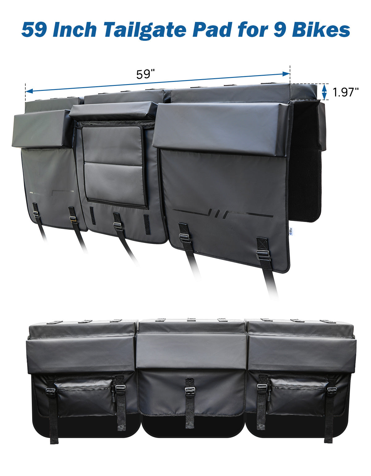 Modular Tailgate Bike Pad for Trucks – Holds 4–9 Bikes