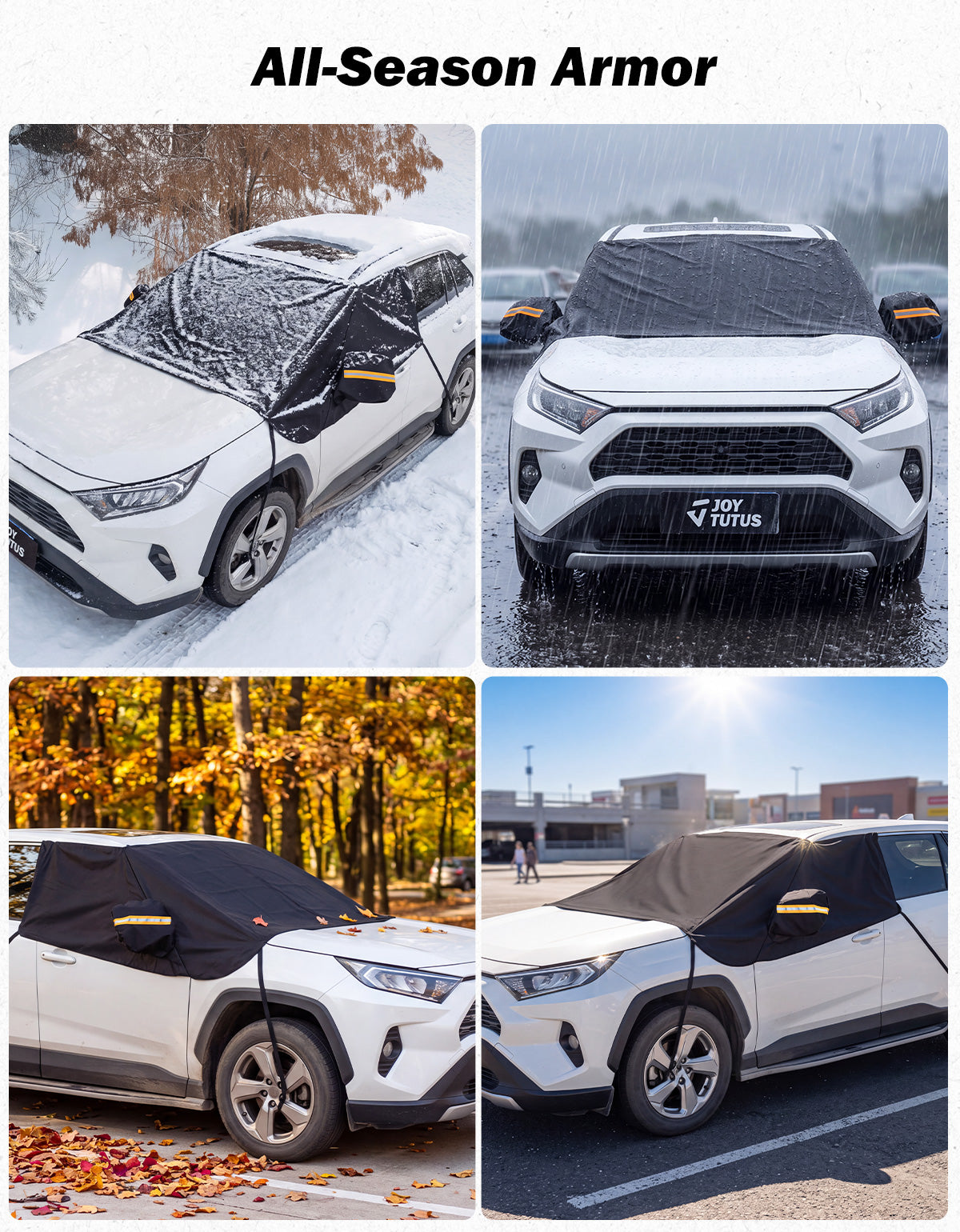 SUV Windshield Snow Cover with Side Window & Mirror Protection