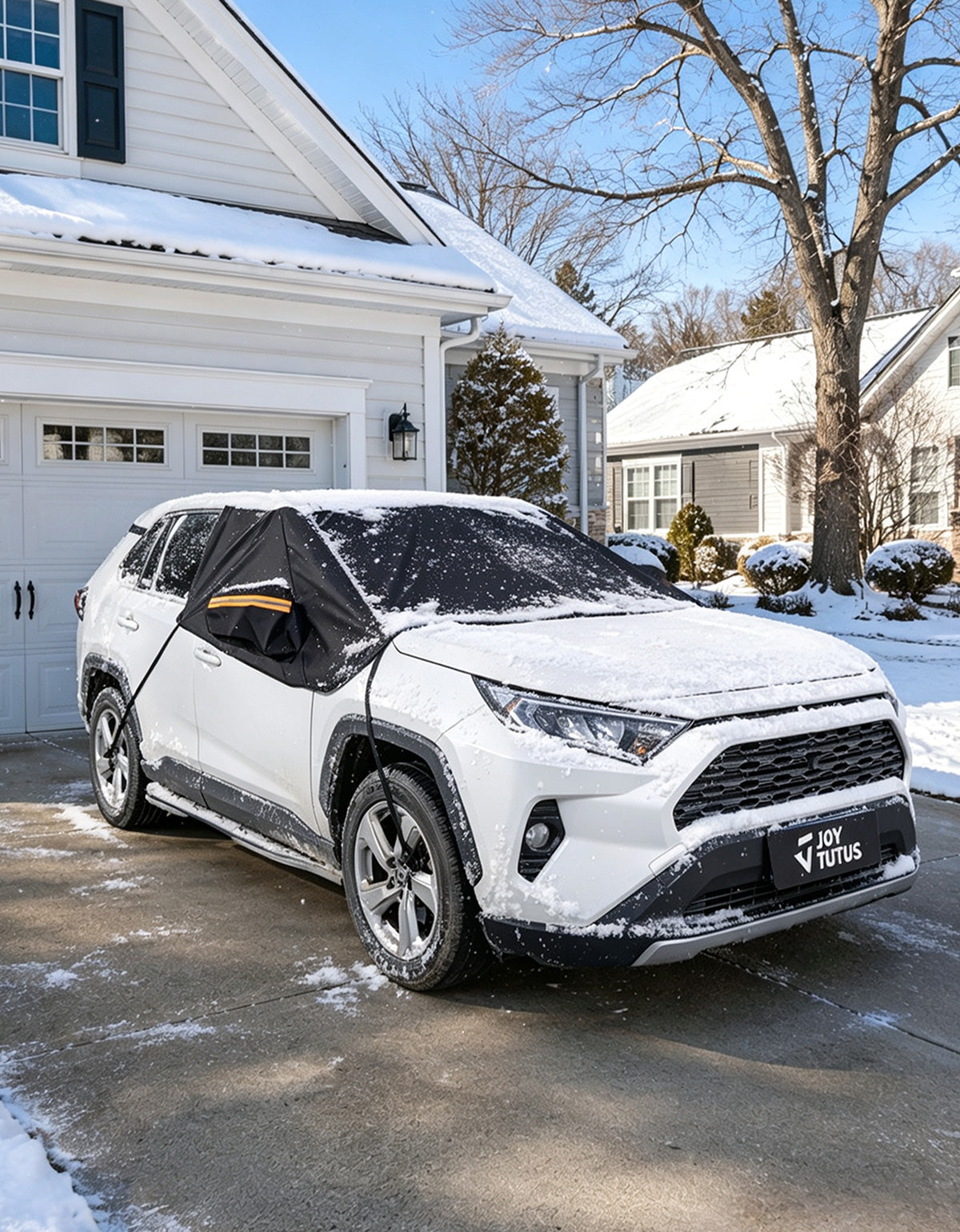 SUV Windshield Snow Cover with Side Window & Mirror Protection
