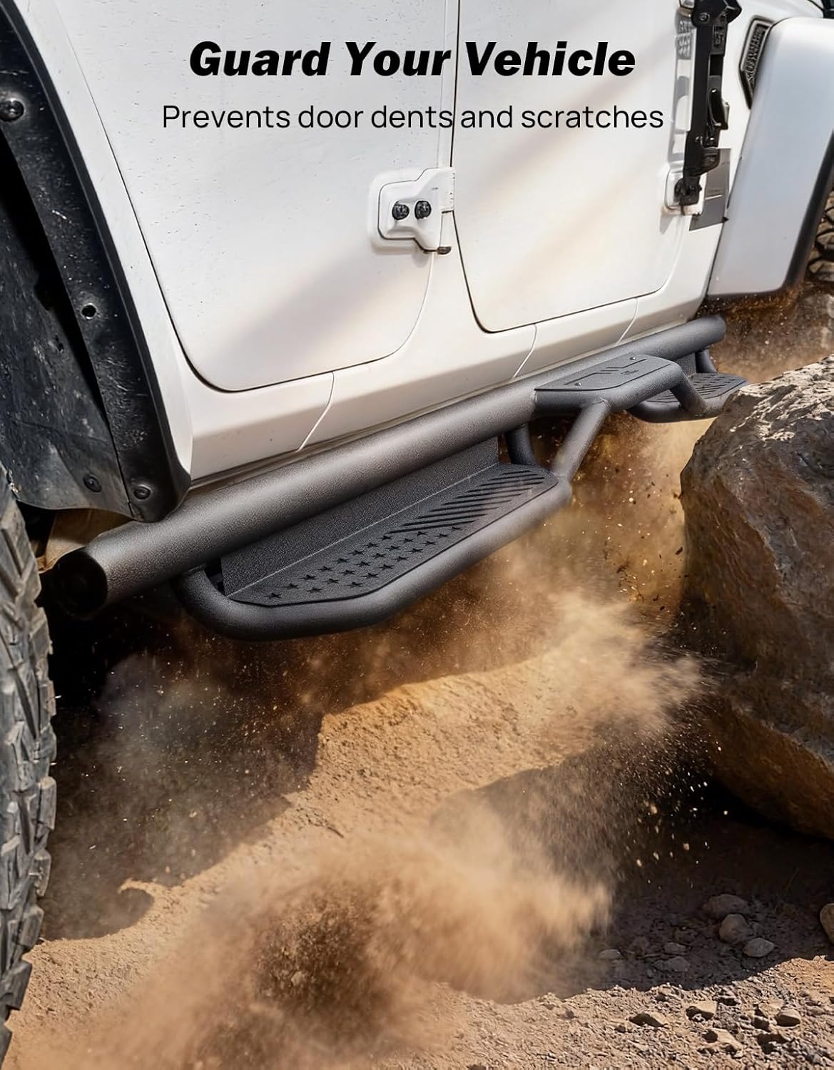 Running Boards Side Steps for Wrangler JL 4 Door 2018–2026, 550LB