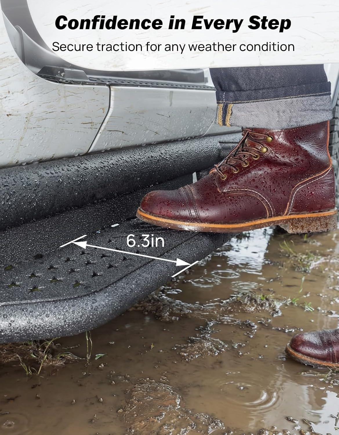 Running Boards Side Steps for Wrangler JL 4 Door 2018–2026, 550LB