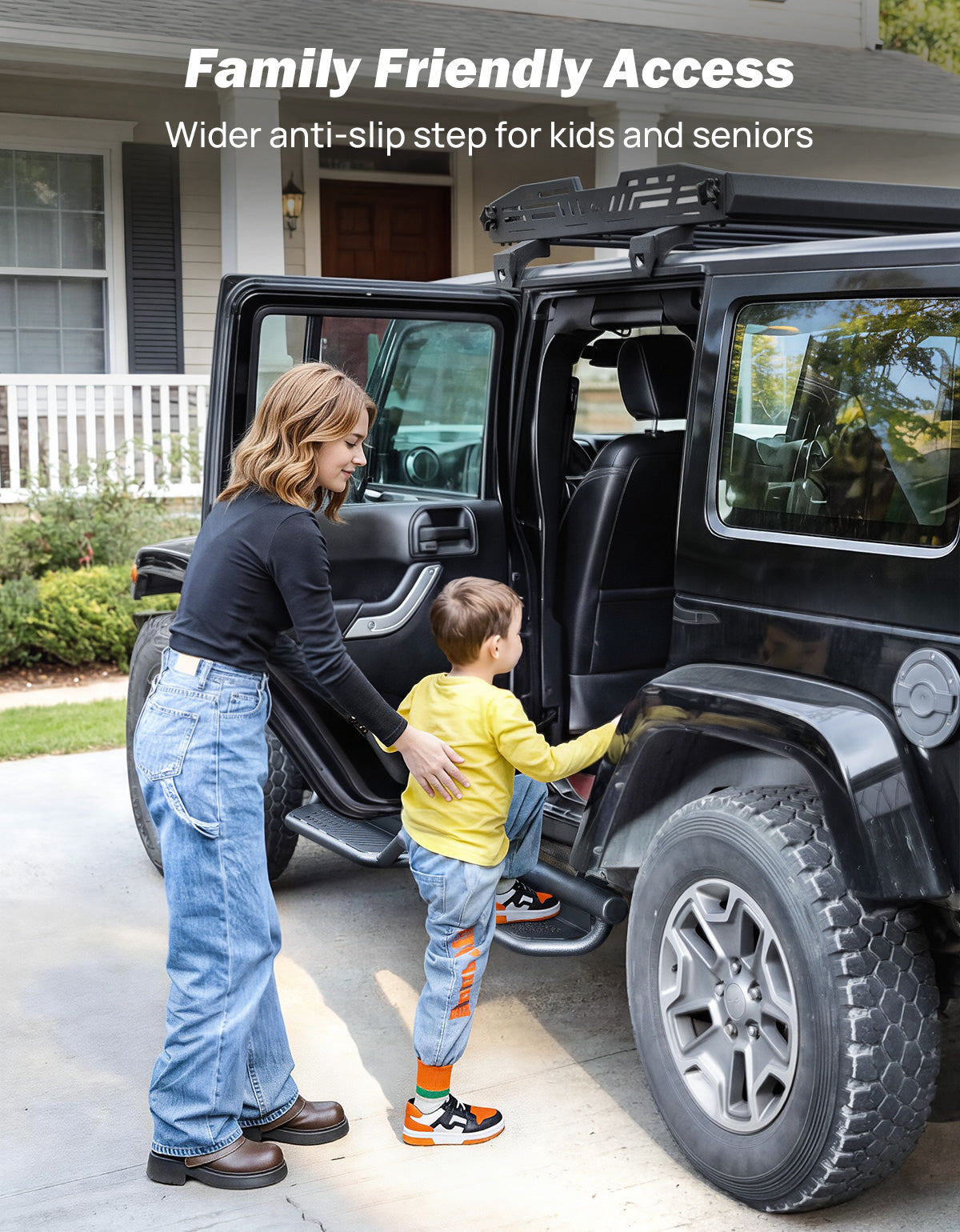 Running Boards for Wrangler JK 4 Door (2007–2018) – 550LB