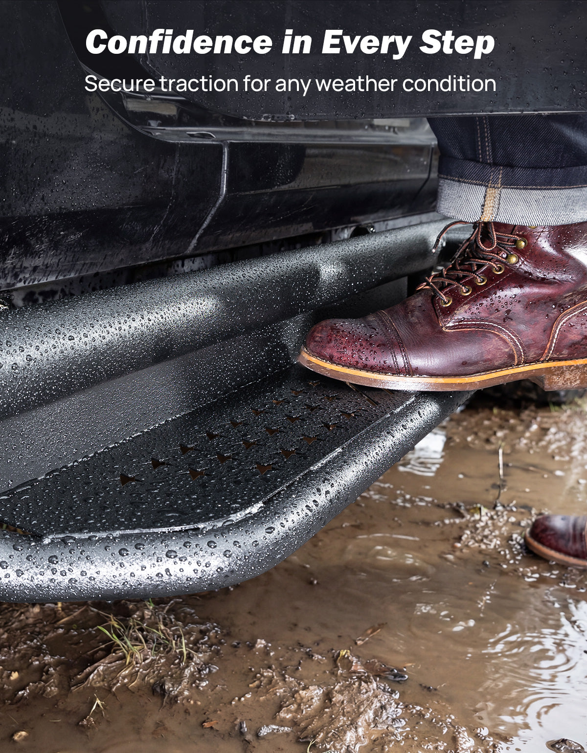 Running Boards for Wrangler JK 4 Door (2007–2018) – 550LB