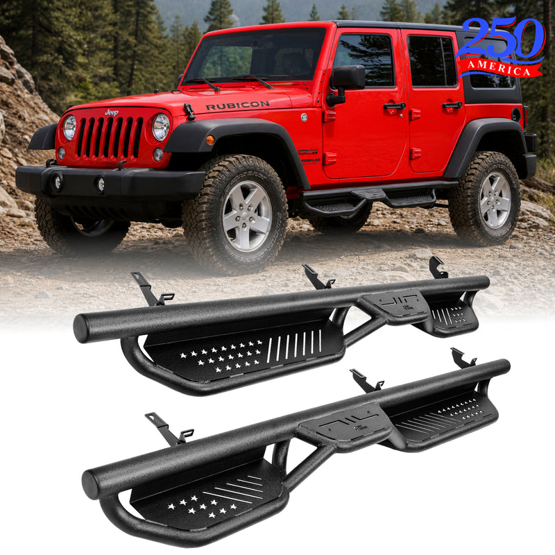 Running Boards for Wrangler JK 4 Door (2007–2018) – 550LB