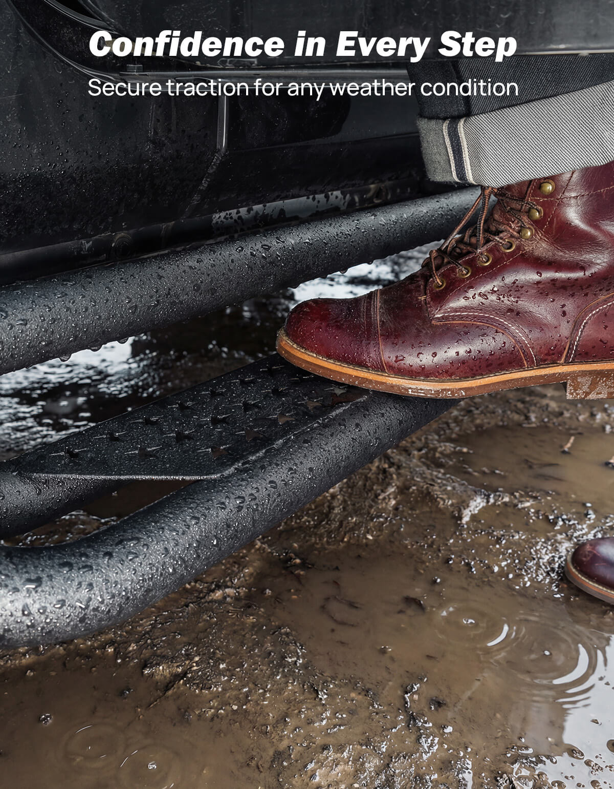 2-Step Running Boards for Wrangler JK 4-Door 2007–2018