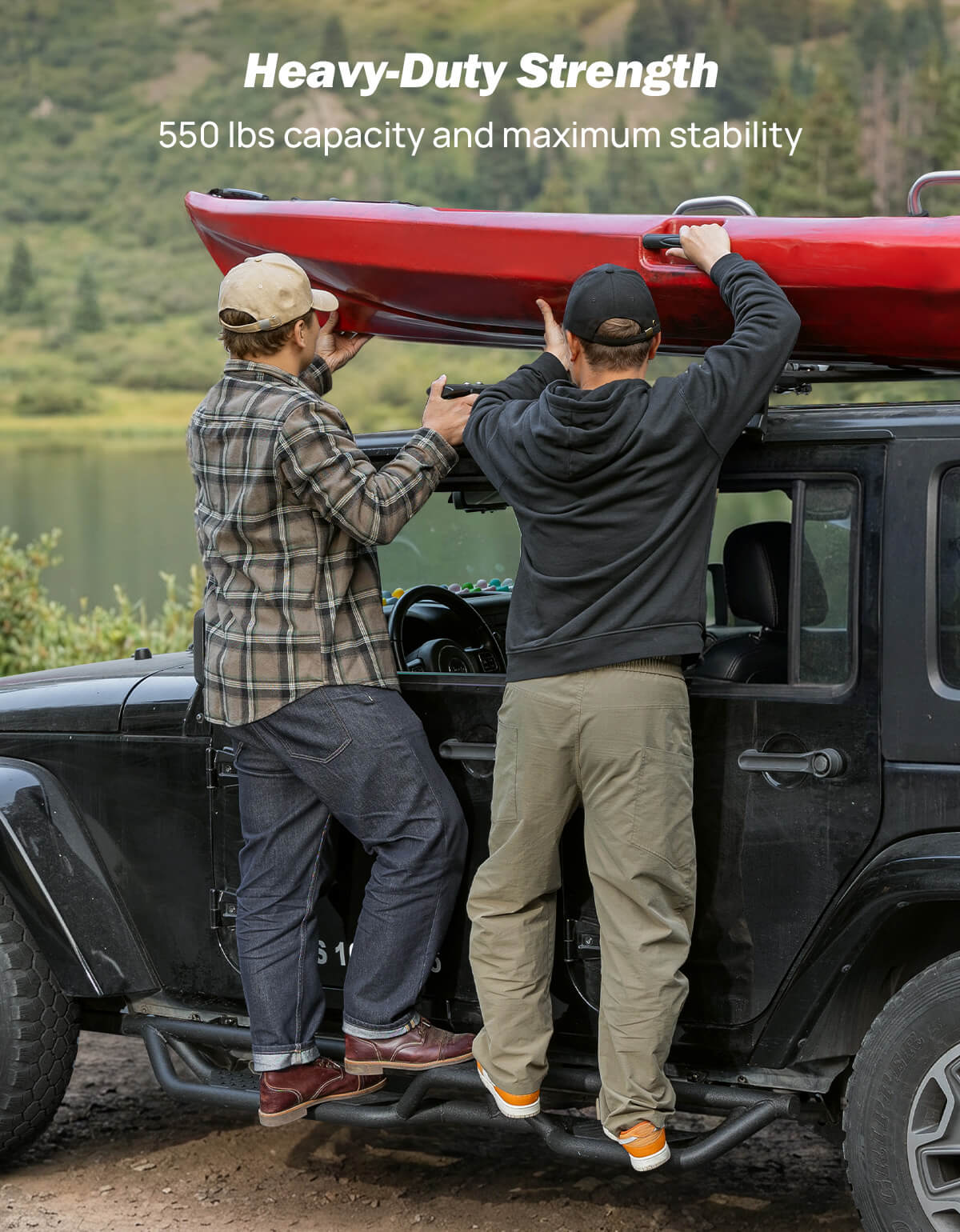 2-Step Running Boards for Wrangler JK 4-Door 2007–2018