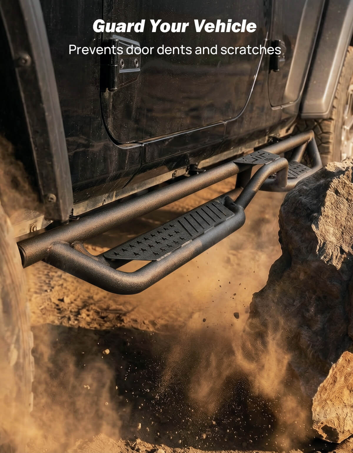 2-Step Running Boards for Wrangler JK 4-Door 2007–2018