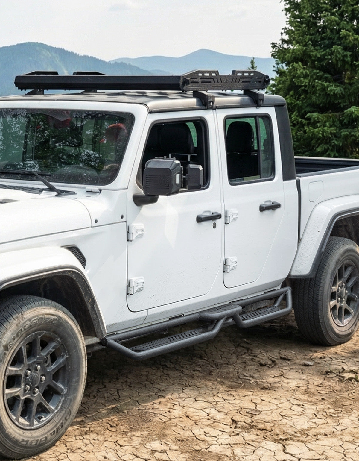 Running Boards Side Steps for Gladiator JT 2020–2026, 550LB Dual-Tier