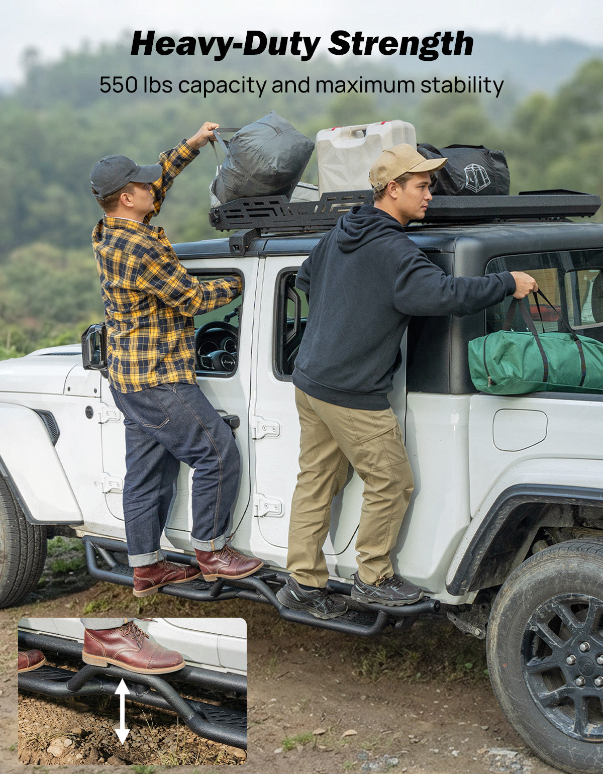 Running Boards for Gladiator JT 4 Door 2020–2026