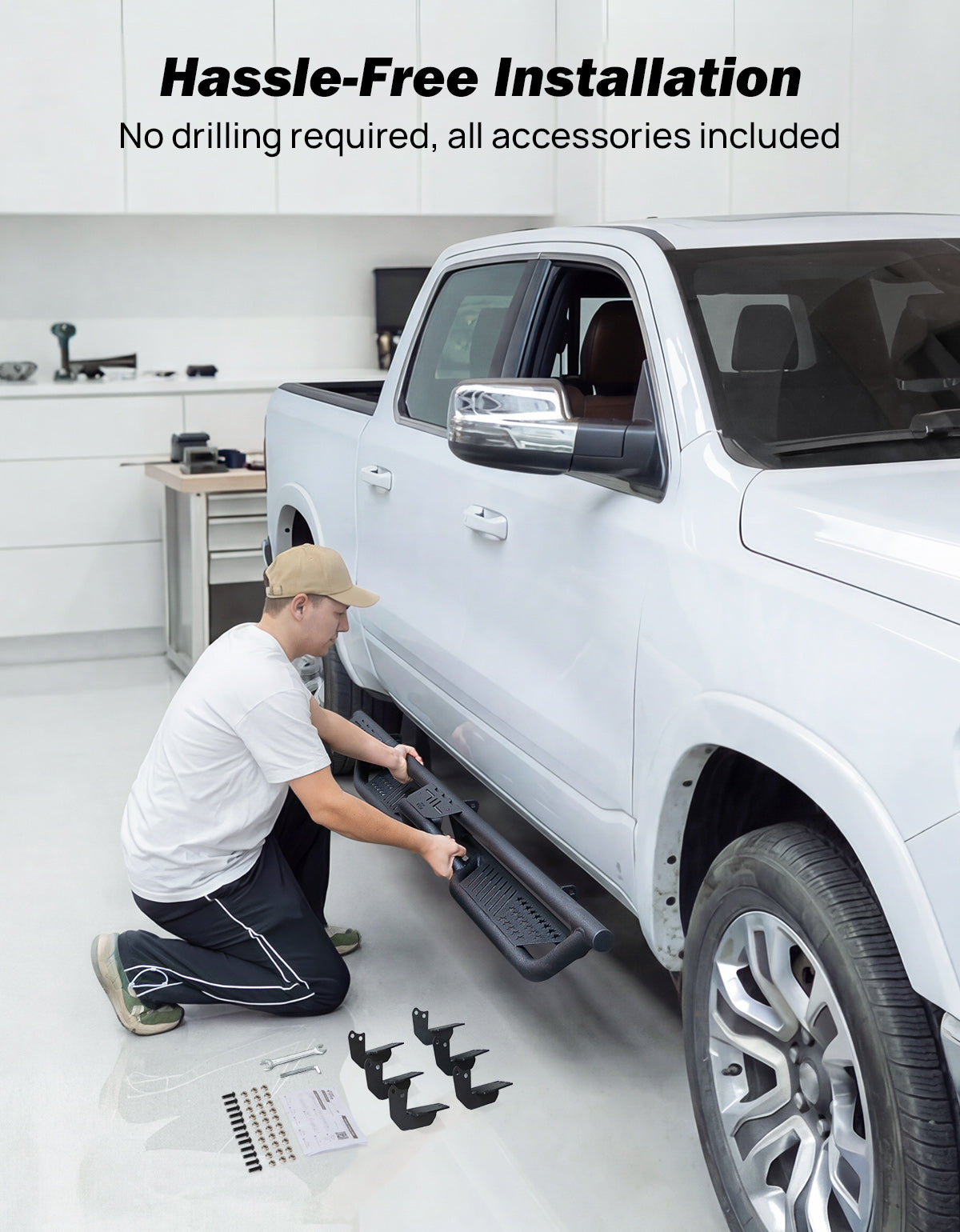 Running Boards for Ram 1500 Crew Cab (2019–2026) – 550LB