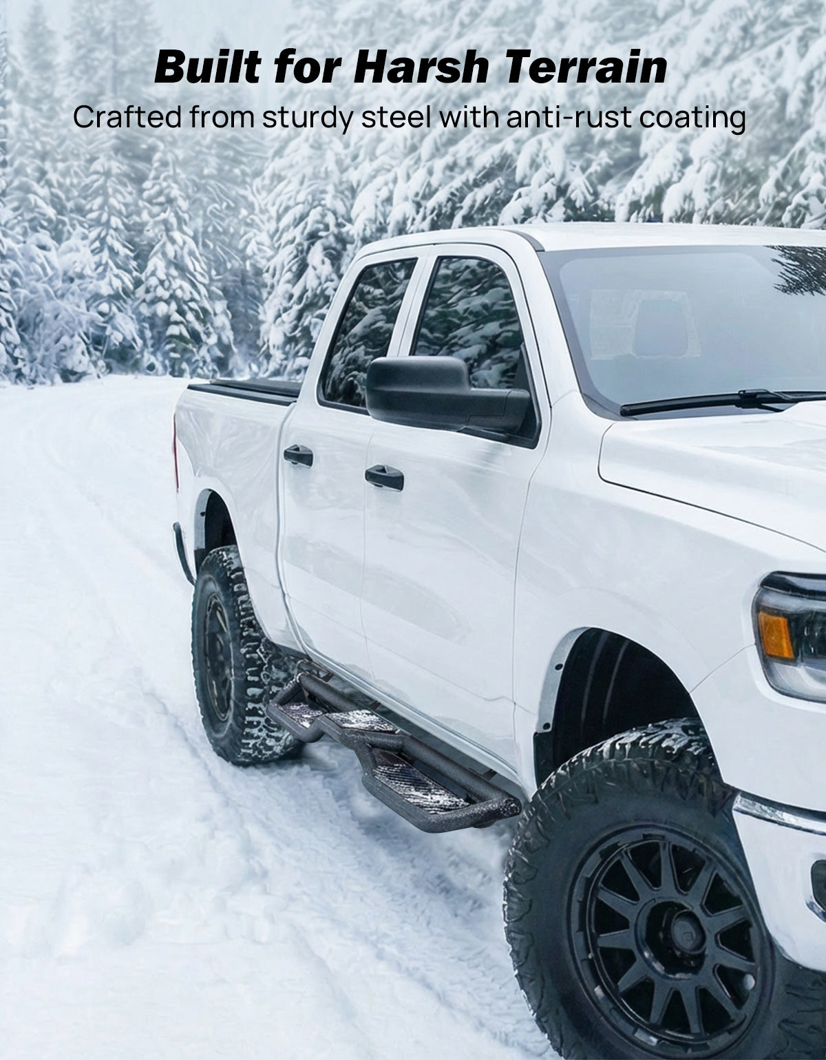 Ram 1500 Quad Cab Running Boards (2009–2018 & 2019–2024 Classic) & 2500/3500 (2010–2026) – Side Steps