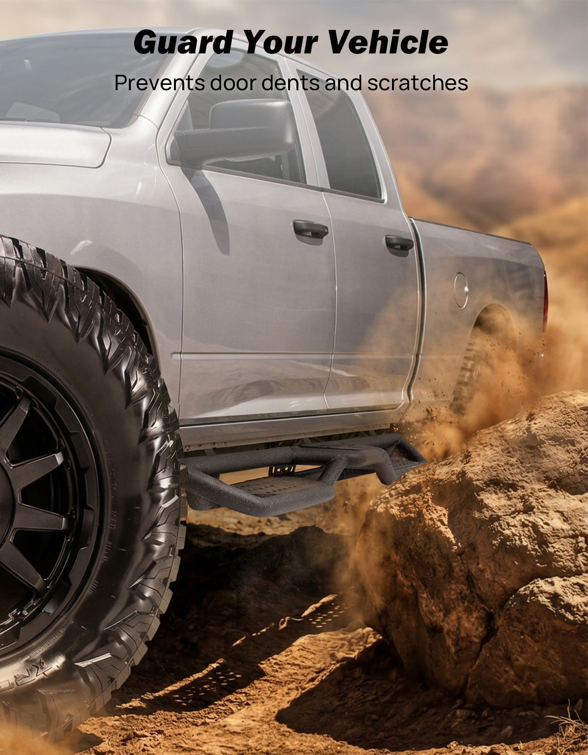 Ram 1500 Quad Cab Running Boards (2009–2018 & 2019–2024 Classic) & 2500/3500 (2010–2026) – Side Steps