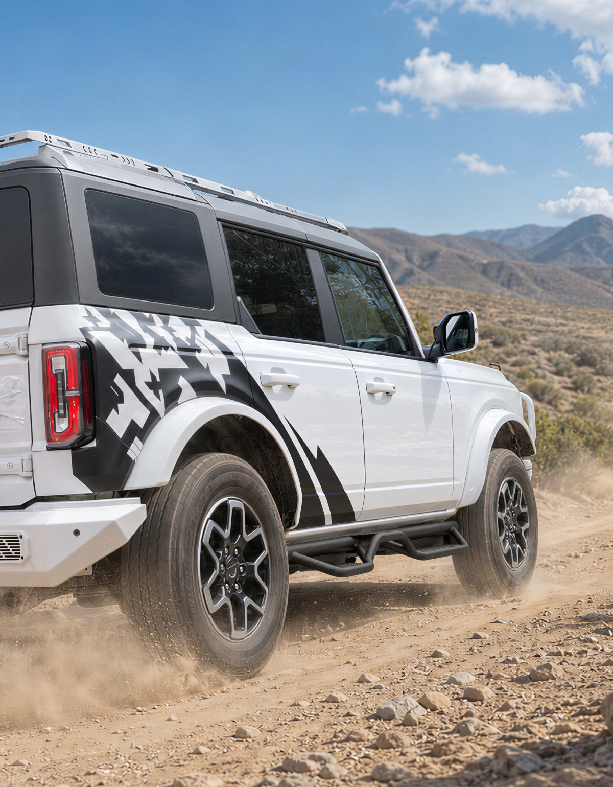 Running Boards for 2021–2026 Ford Bronco 4-Door, 6.2-Inch Dual-Tube Side Steps