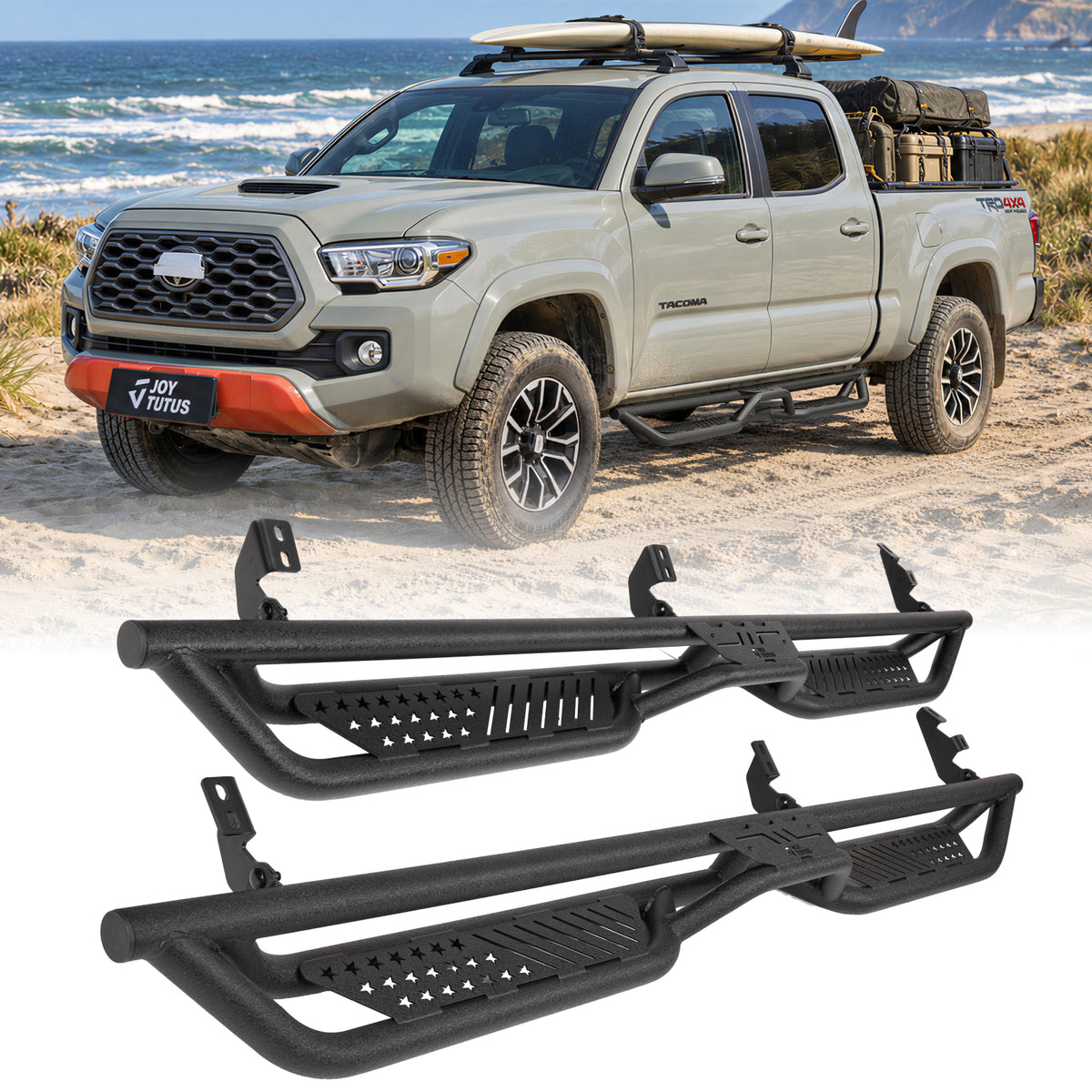 Running Boards Side Steps for 2005–2023 Toyota Tacoma Double Cab (4 Full-Size Doors)