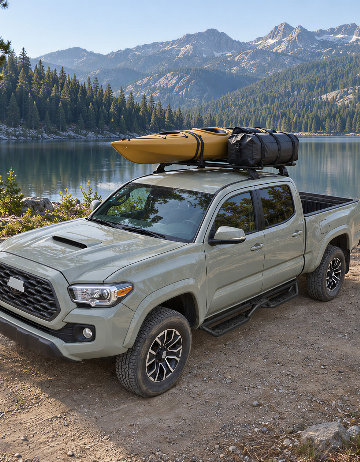 Running Boards Side Steps for 2005–2023 Toyota Tacoma Double Cab (4 Full-Size Doors)