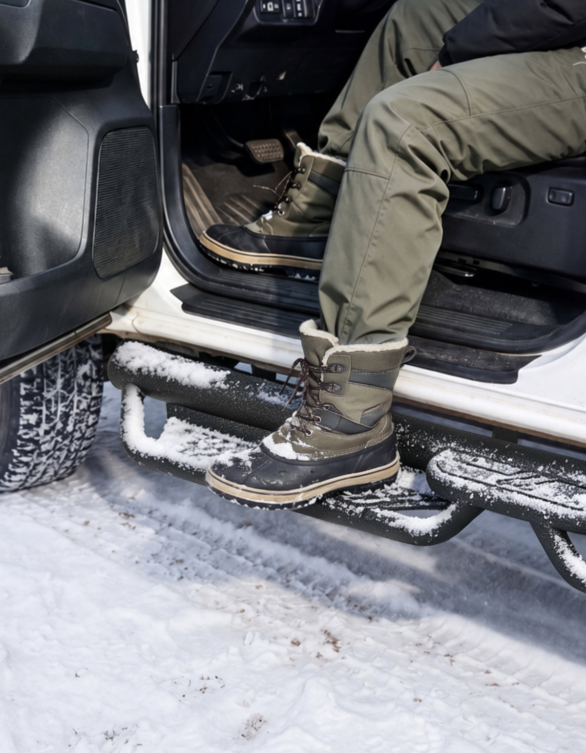 Dual-Tube Running Boards for 2024–2026 Toyota Tacoma Double Cab