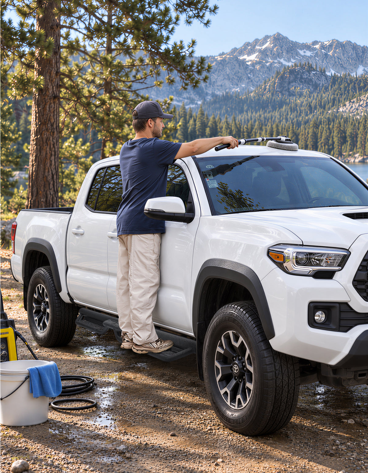 Dual-Tube Running Boards for 2024–2026 Toyota Tacoma Double Cab