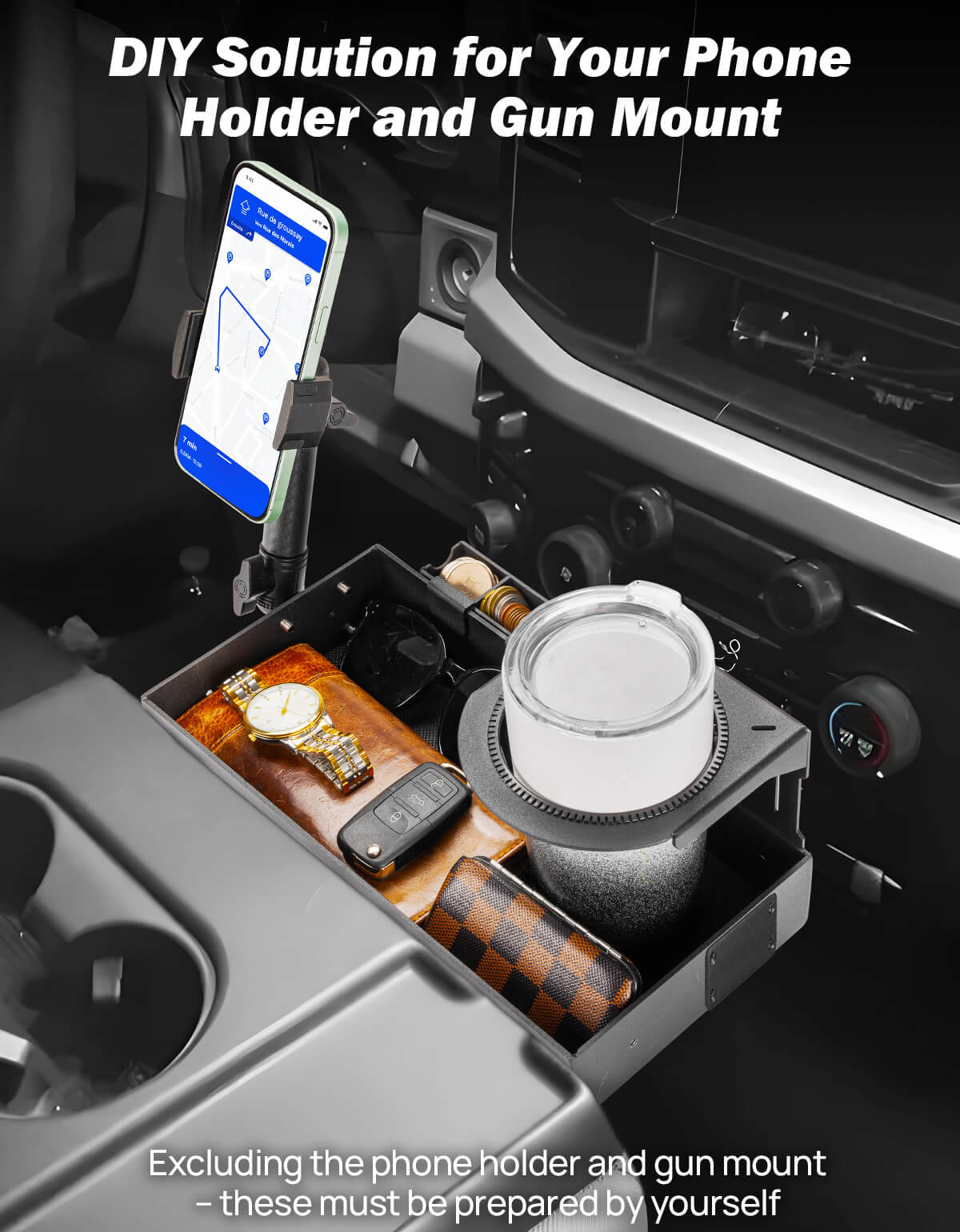 Aluminum Jump Seat Organizer for Ford F-150–F-650 Trucks 2011–2025