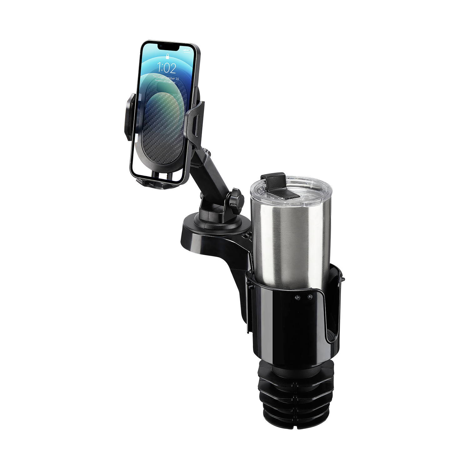 Cup Holder Phone Mount for Car, Compatible iPhone, Samsung & All Smartphones