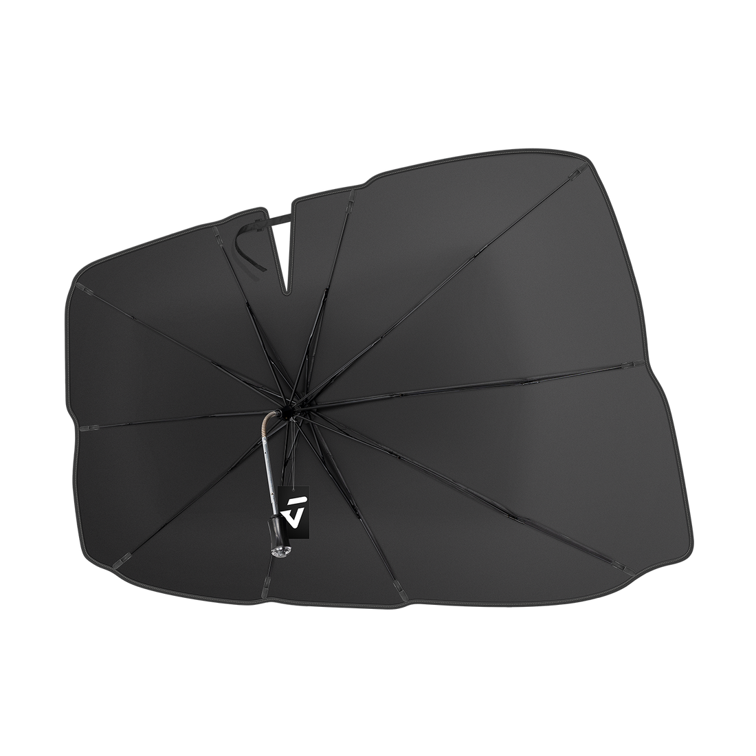 Windshield Sun Shade Umbrella, 360° Rotation Bendable Shaft Foldable, for Truck 57''x 33''